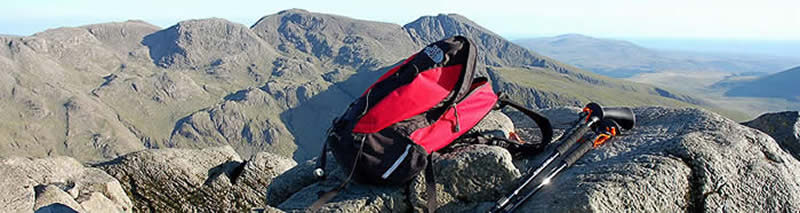 Scafell Pike and Scafell from the summit of Great Gable
