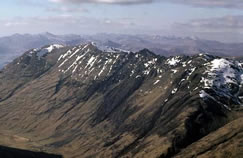 The Aonach Eagach Ridge - one of the most precipitous ridges on the UK mainland