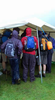 Team briefing at Gatesgarth