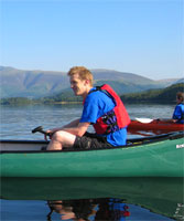 Canoeing on Derwentwater 