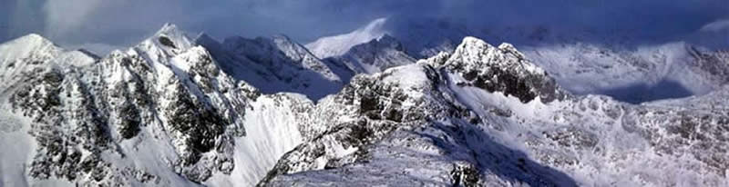 Cuillin Ridge in winter