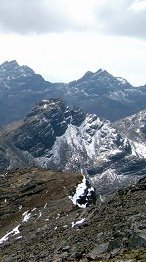 Cuillin ridge looking south