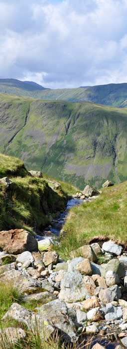 Descending to Stool End Farm via The Band