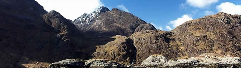 Rough gabbro rock on the Black Cuillin