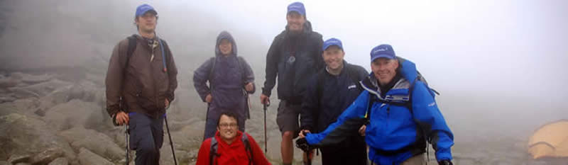 Just below Bowfell summit towards the end of Day 1