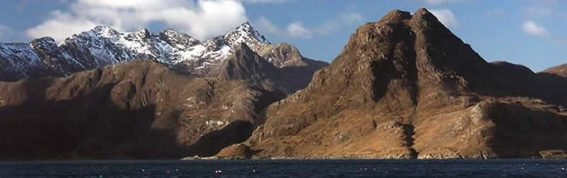 Sgurr na Stri and Cuillin Ridge from Loch Scavaig