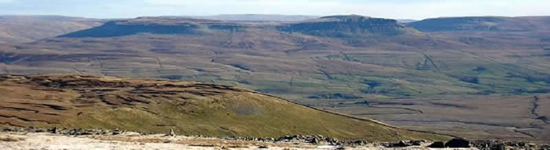 Pen-y-Ghent from Ingleborough summit