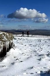 Whernside ridge in winter