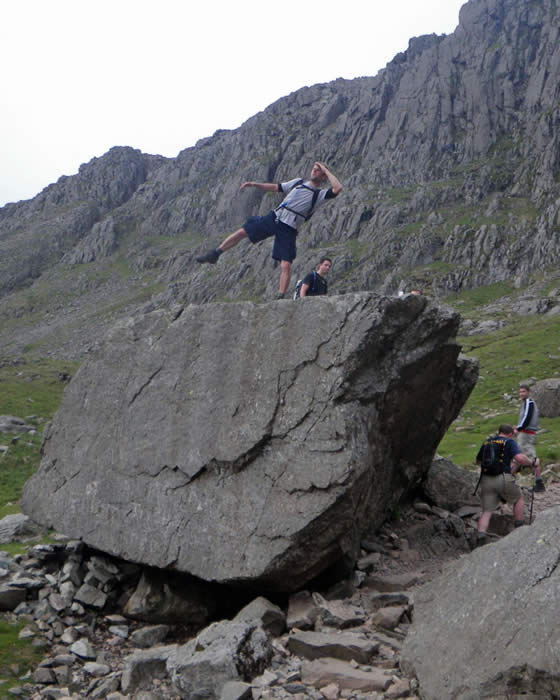Ascending Scafell Pike via Mickledore Col