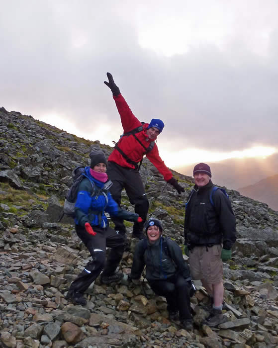 Descending Scafell Pike via Lingmell Col